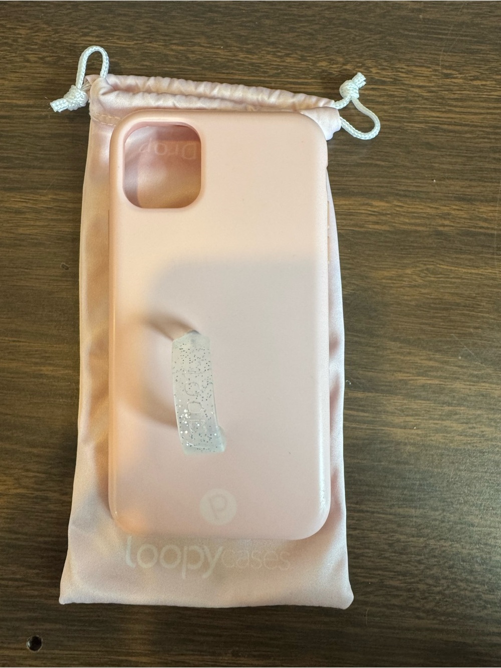 Loopy Case Light Pink Silicone Phone Case with Loop Grip iPhone 11